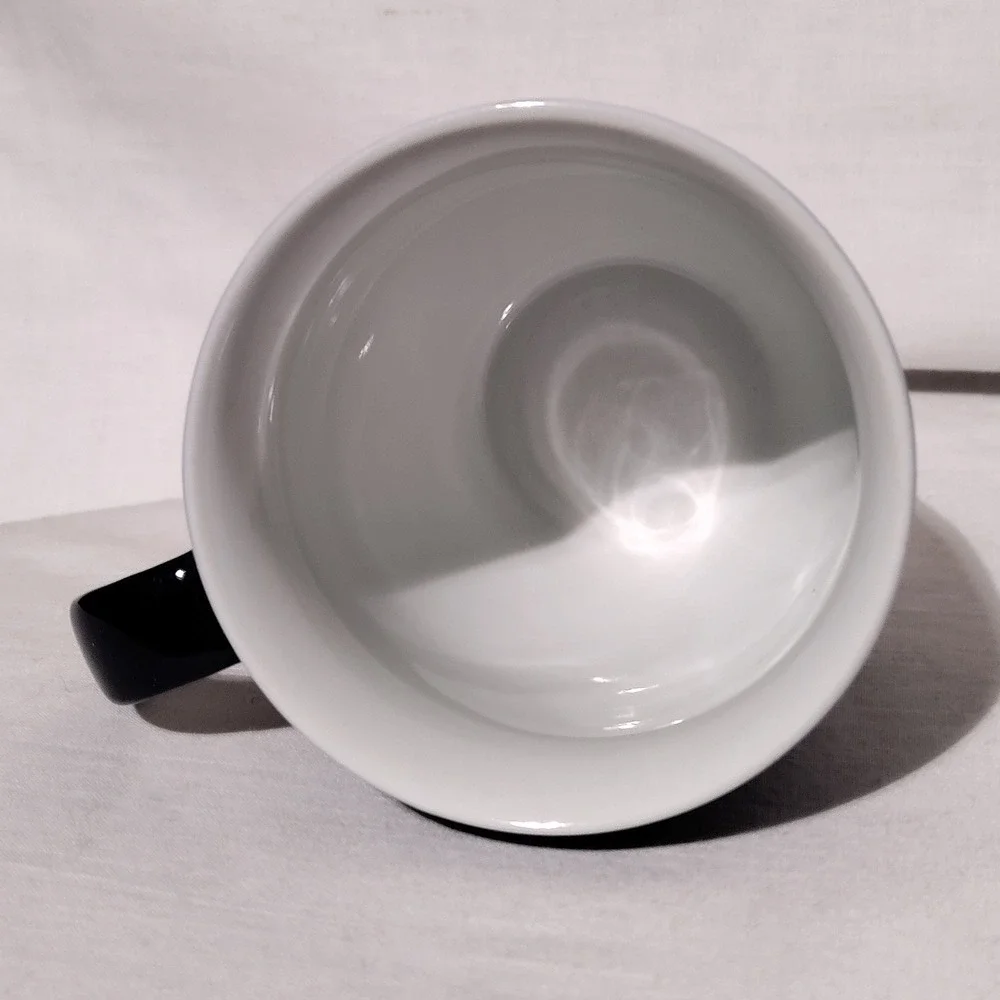 Pier 1 Mandarin Porcelain Coffee Mug Cobalt Blue White Floral